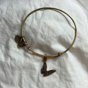 Alex and Ani butterfly charm bracelet